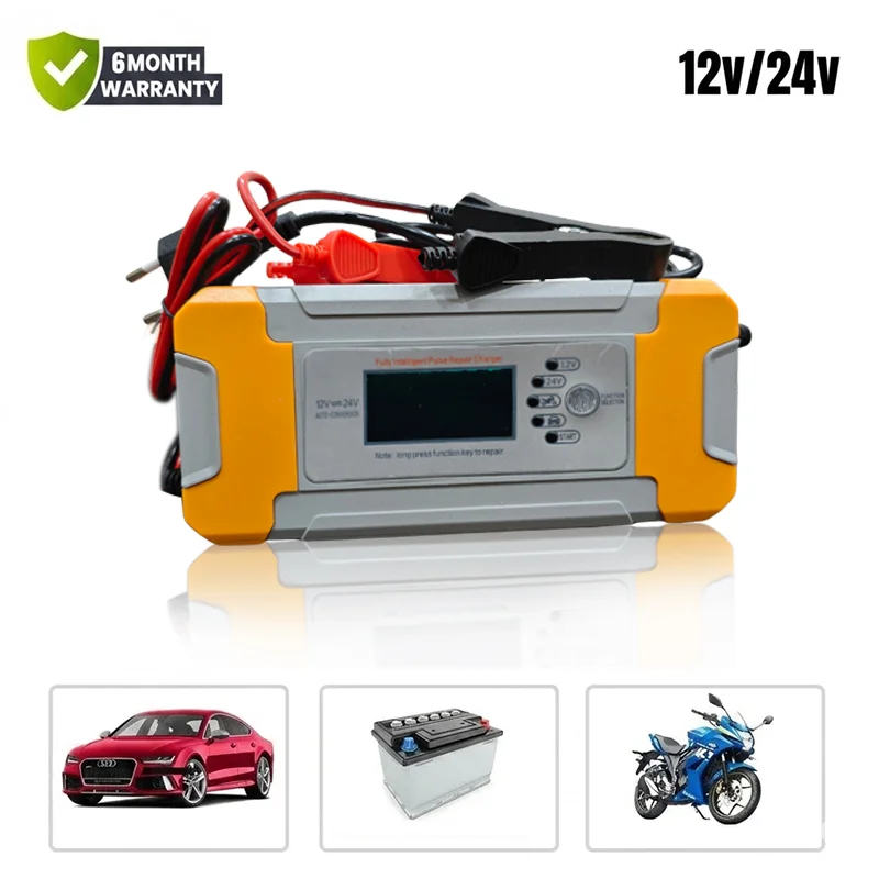Smart 12V Battery Charger with Pulse Repair Technology
